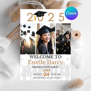 Editable Graduation Party Invitation: Class of 2025 (Digital Download)