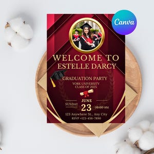 Editable Graduation Invitation Template: Class of 2025 (Digital Download)