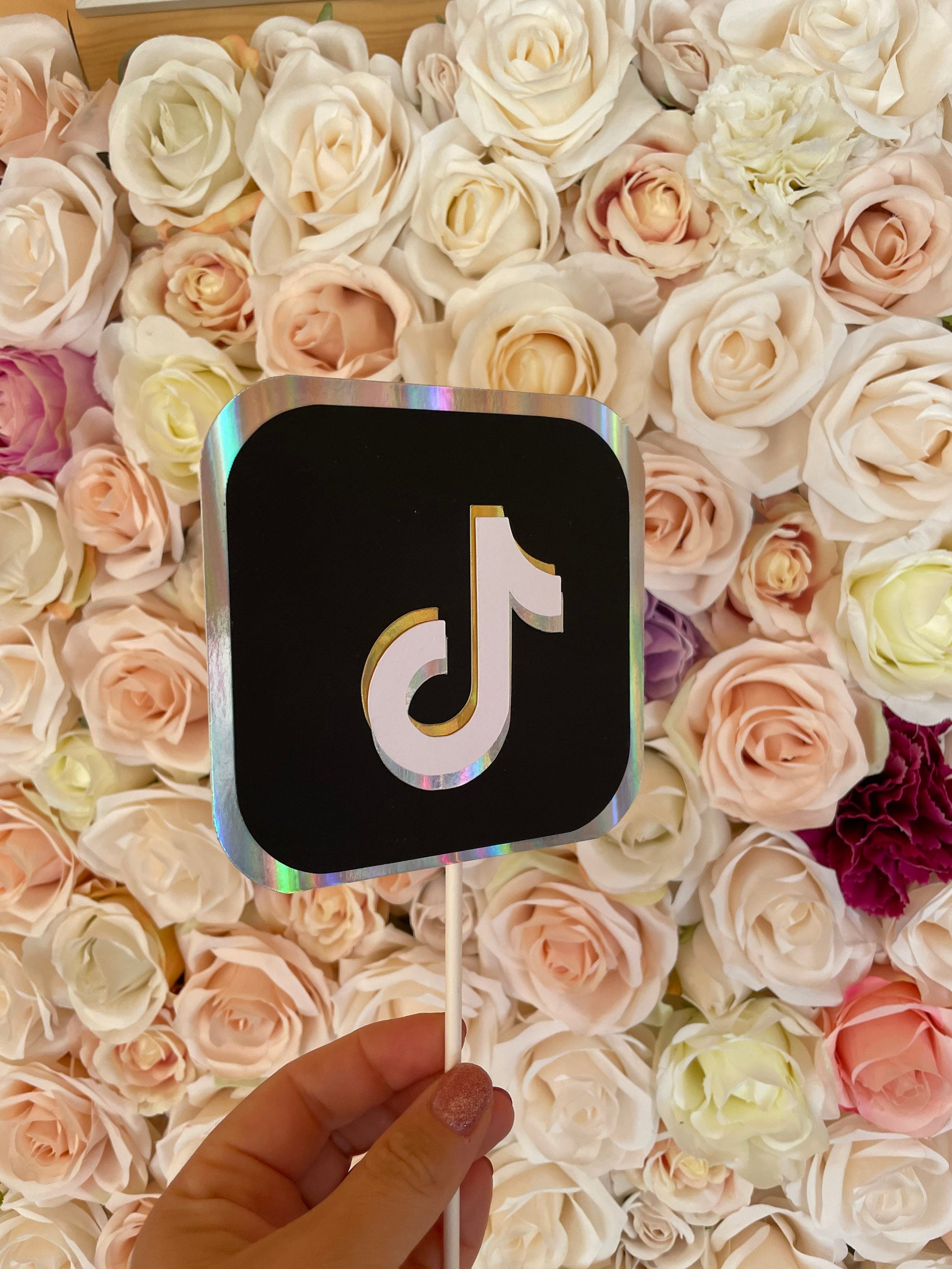 Tiktok Cake Topper Cake Decoration Etsy