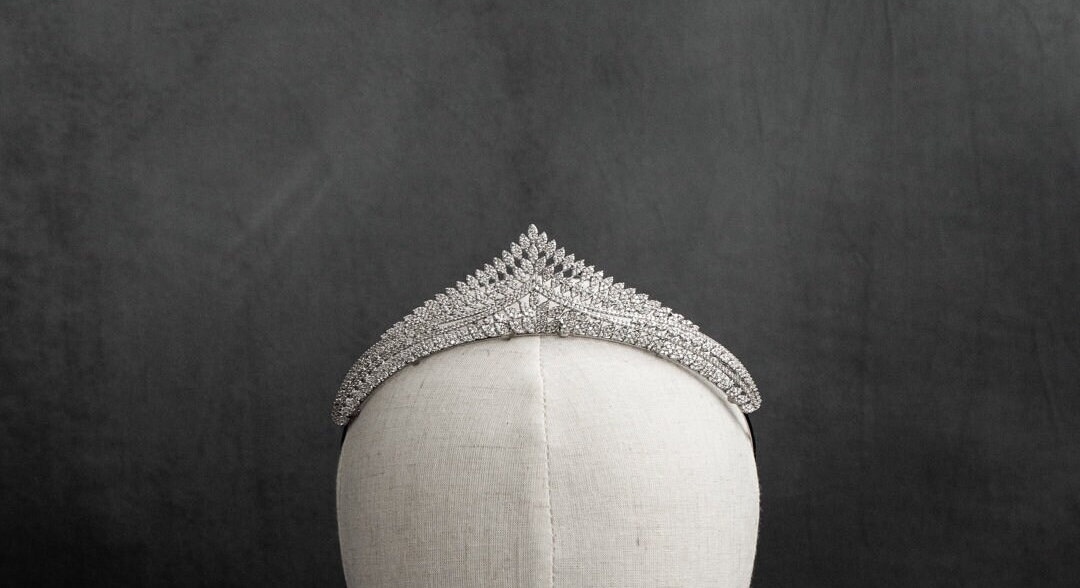 Luxury Zircon Crystal Bridal Tiara Headband for Wedding & Pageant