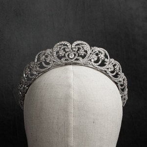Tiara nupcial inspirada en la princesa Diana Tiara 'FOREVER' Tocado de novia de lujo Regalo de boda opulento