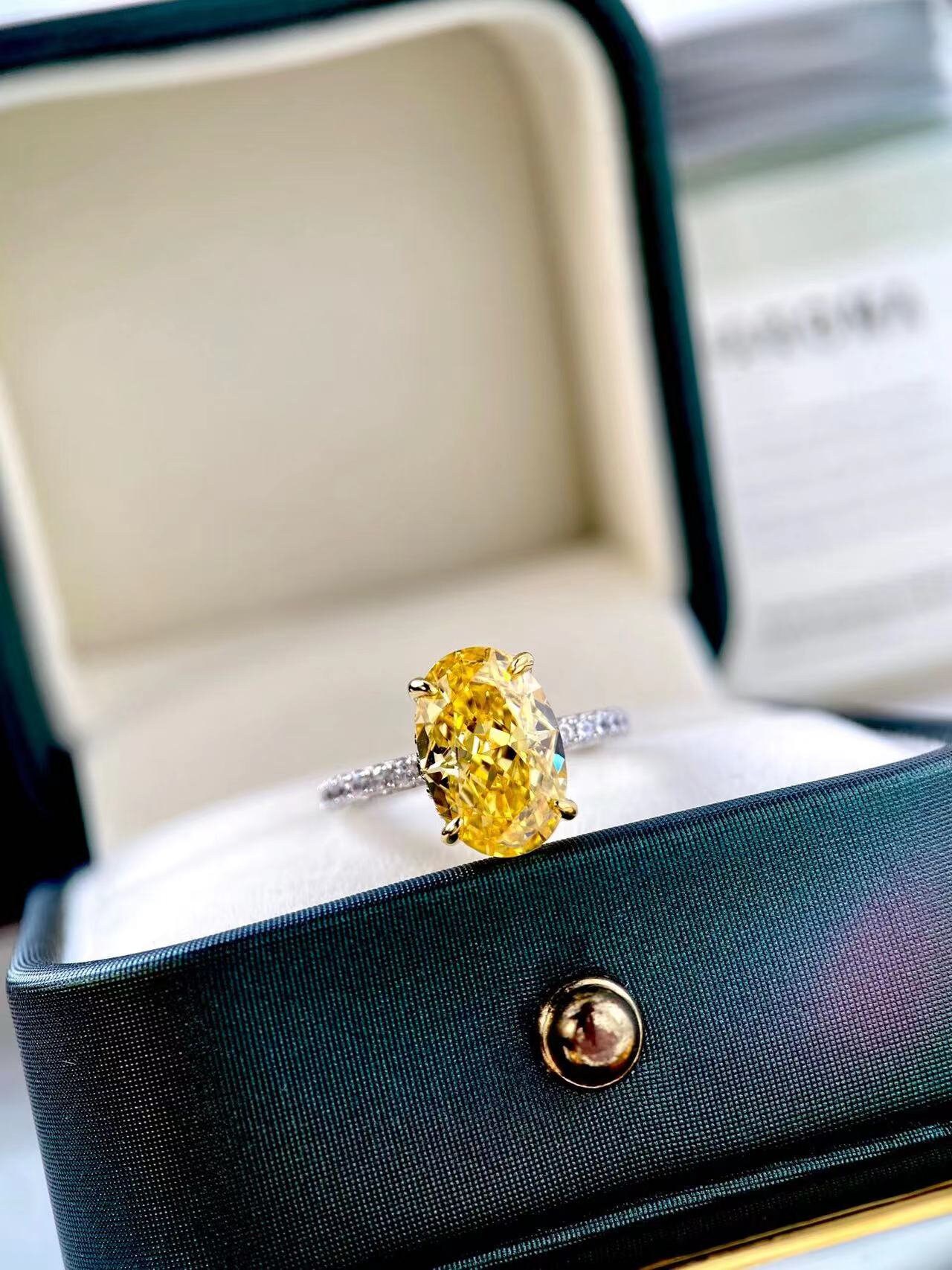 Faux Canary Diamond Etsy UK