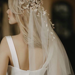 Ethereal Floral Veil Headpiece main image 0