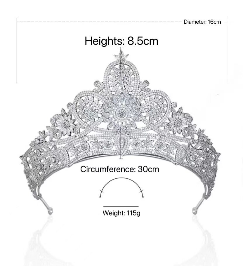 Top Quality Luxury Royal Wedding Tiara Bridal Headpiece - Etsy