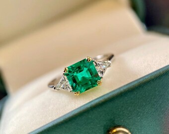 Colombian Emerald Ring | Etsy Colombian Emerald Ring | Etsy