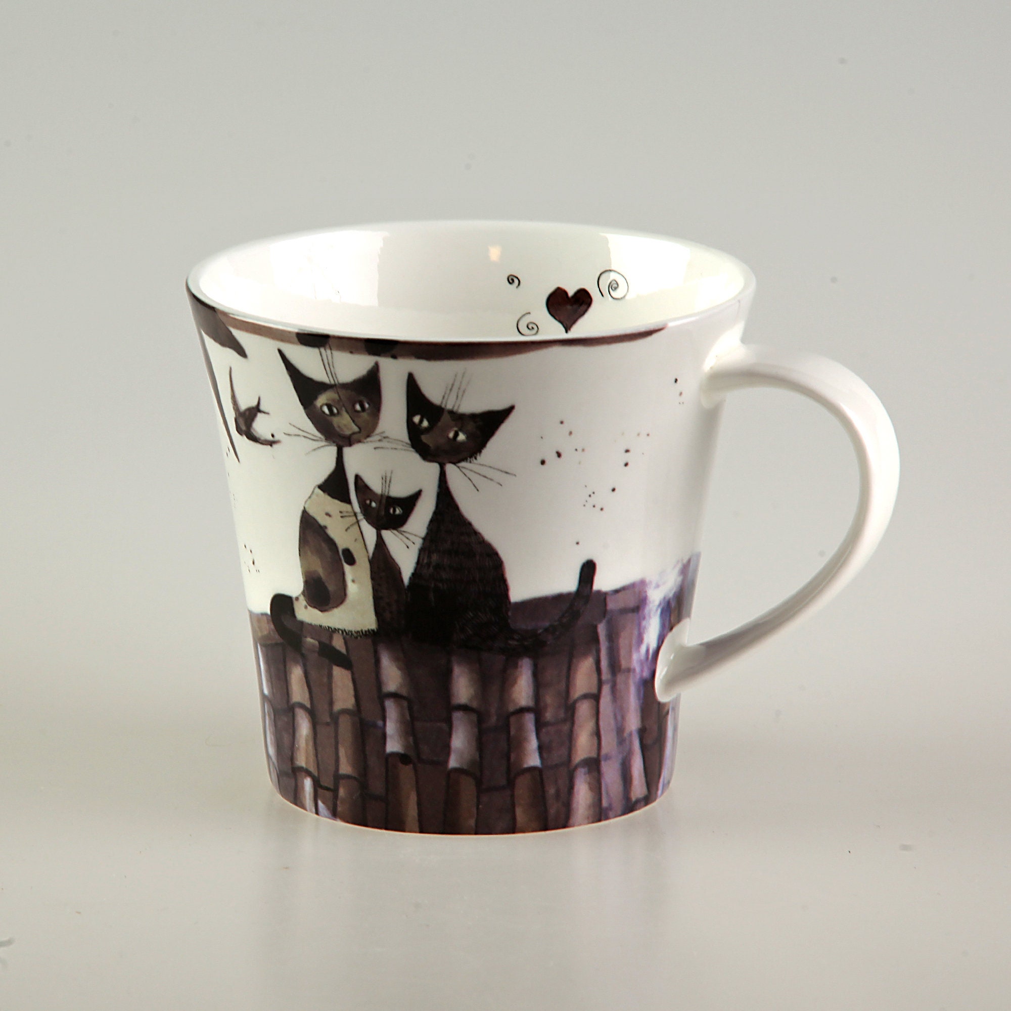 Goebel Mugs Rosina Wachtmeister Cats in Great Colors and Different Motifs.  Give the Gift of Joy, Sunshine and Warmth - Etsy