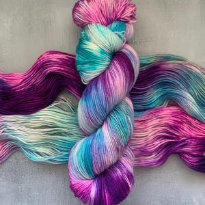 Hand Dyed Yarn Variegated - Mythical - Dyed to Order - Sock, Sport, DK, Worsted Weight