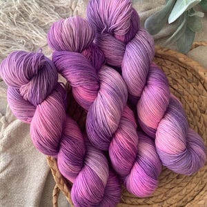 Hand Dyed Yarn Variegated - Ethereal Elegance - Sock, Sport, DK, Worsted Weight