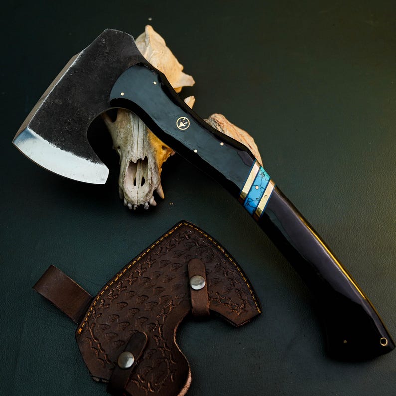 Handmade Viking Axe: Rustic Home Decor, Camping Hatchet - Etsy