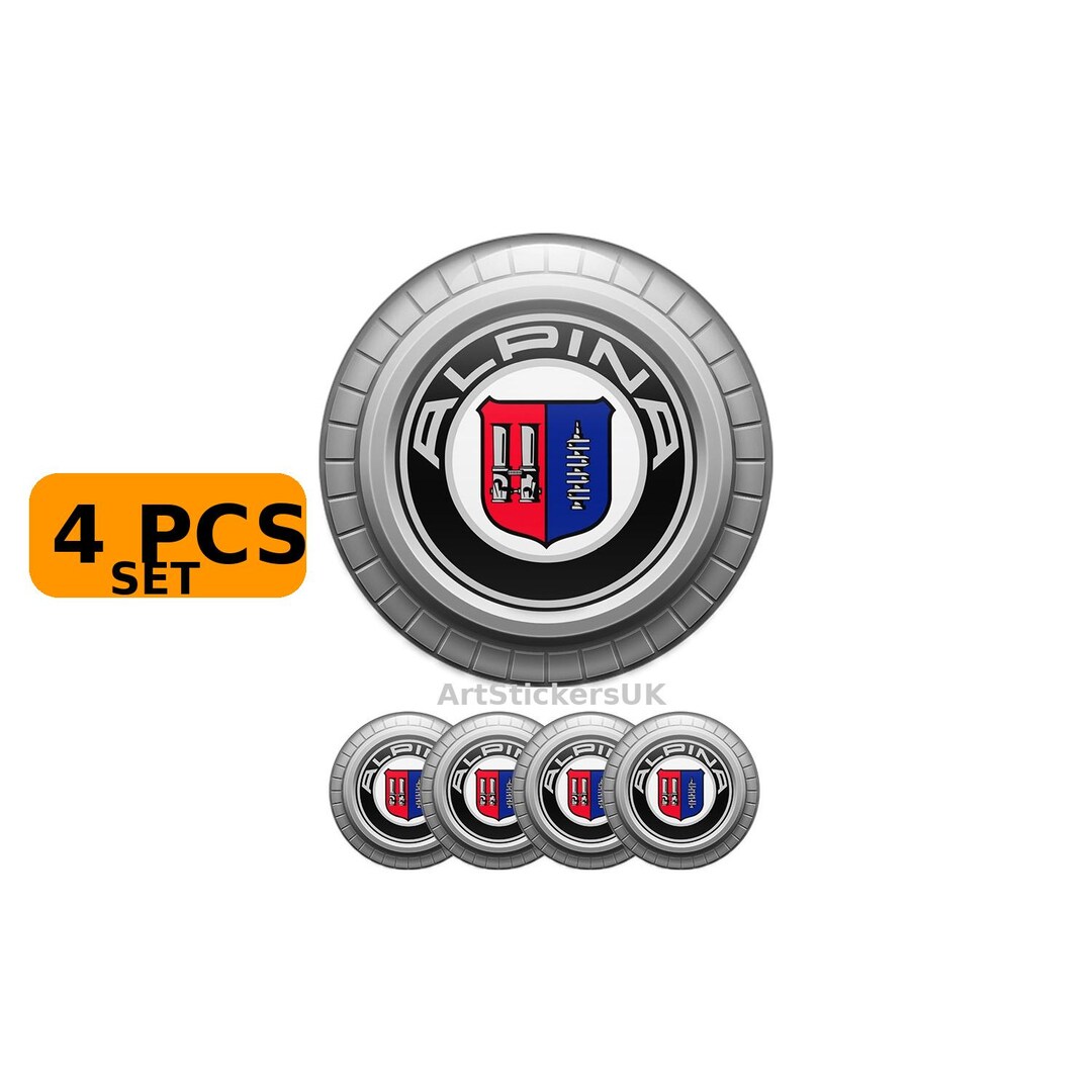 Alpina Wheel Center Cap Stickers – 4 PCS Set, 3D Epoxy Logo Decals - Etsy