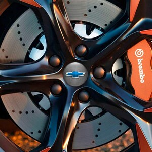 Chevrolet Epoxy Emblem Set of 4 x All sizes Domed Silicone Stickers 3D Print Logo for Wheel Center Cap, Laptop, Car interior, Door, Mirror