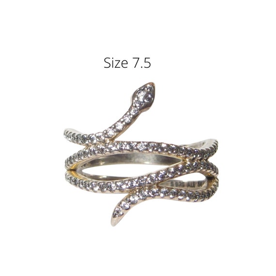 Pandora Swirling Snake 190954CZ Size 7.5 - Etsy