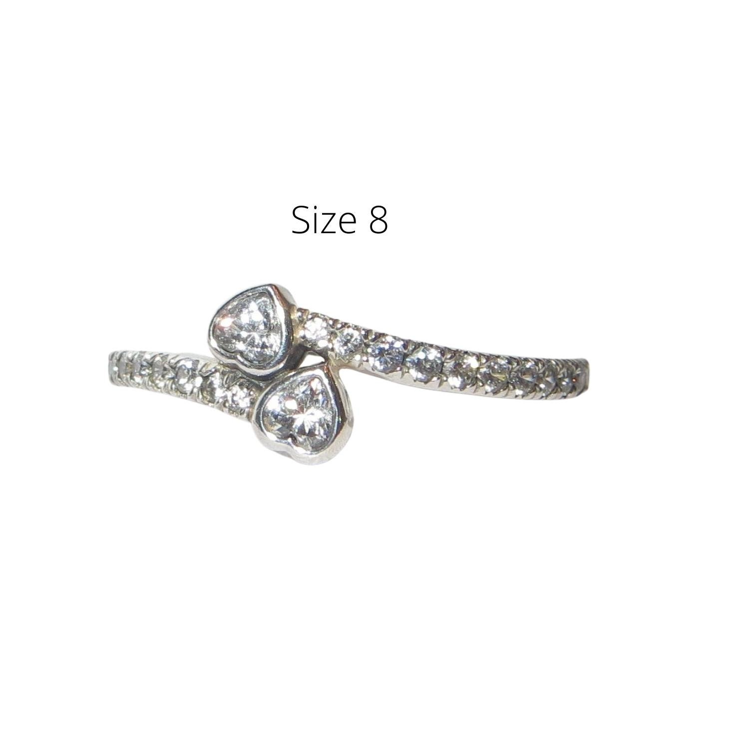 Pandora Forever Hearts 191023CZ Size 8 