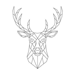 ディアヘッド インスタントデジタルダウンロード PNG SVG ファイル