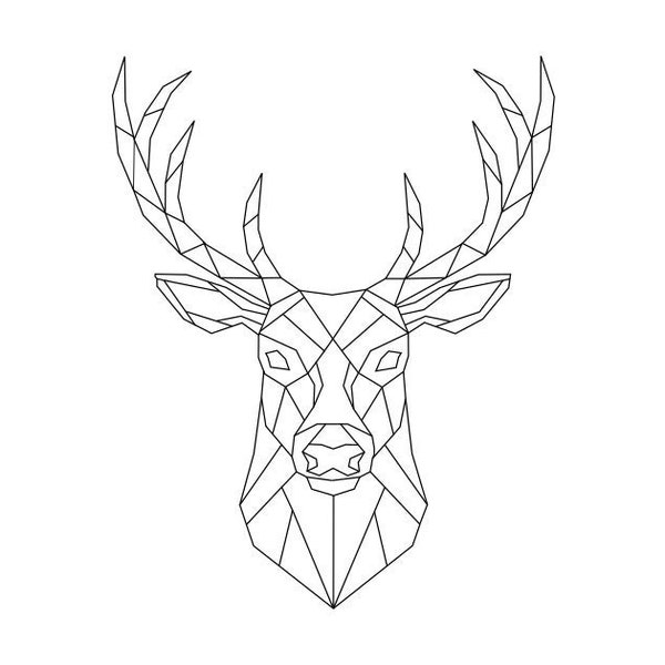 Deer Head Instant Digital Download PNG SVG Files