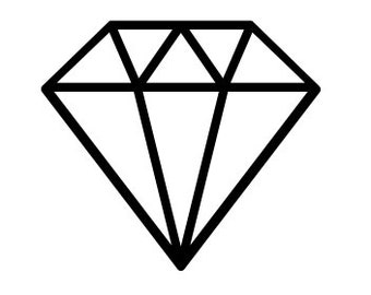 Diamond SVG- diamond outline cut files