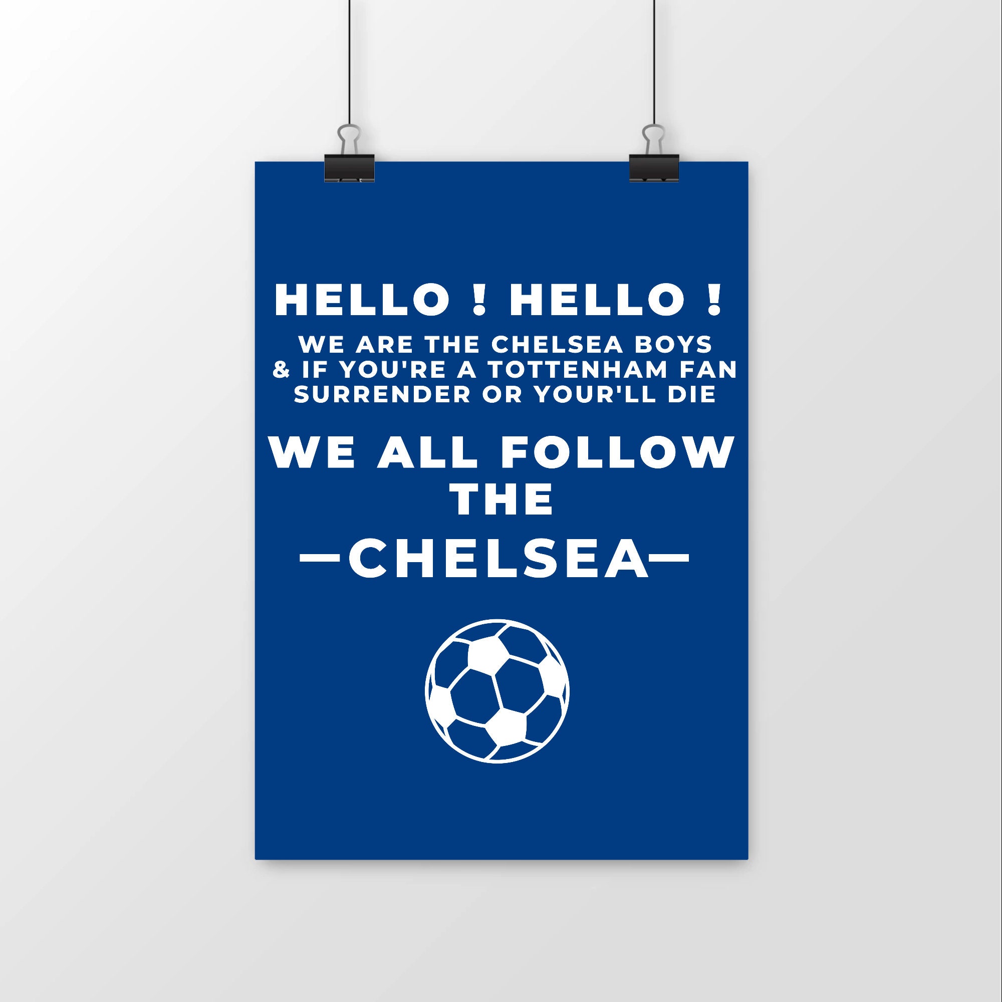 Chelsea Song Poster Premium Mat Vertical Hello Hello Chelsea