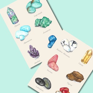 edelstenenkaartje, edelstenen wenskaart Real Gem Birthday Card, geboortestenen, kaartje stenenliefhebber,