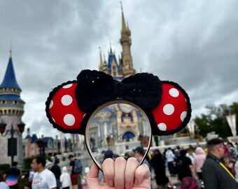 Red Polka Dot Minnie Ears