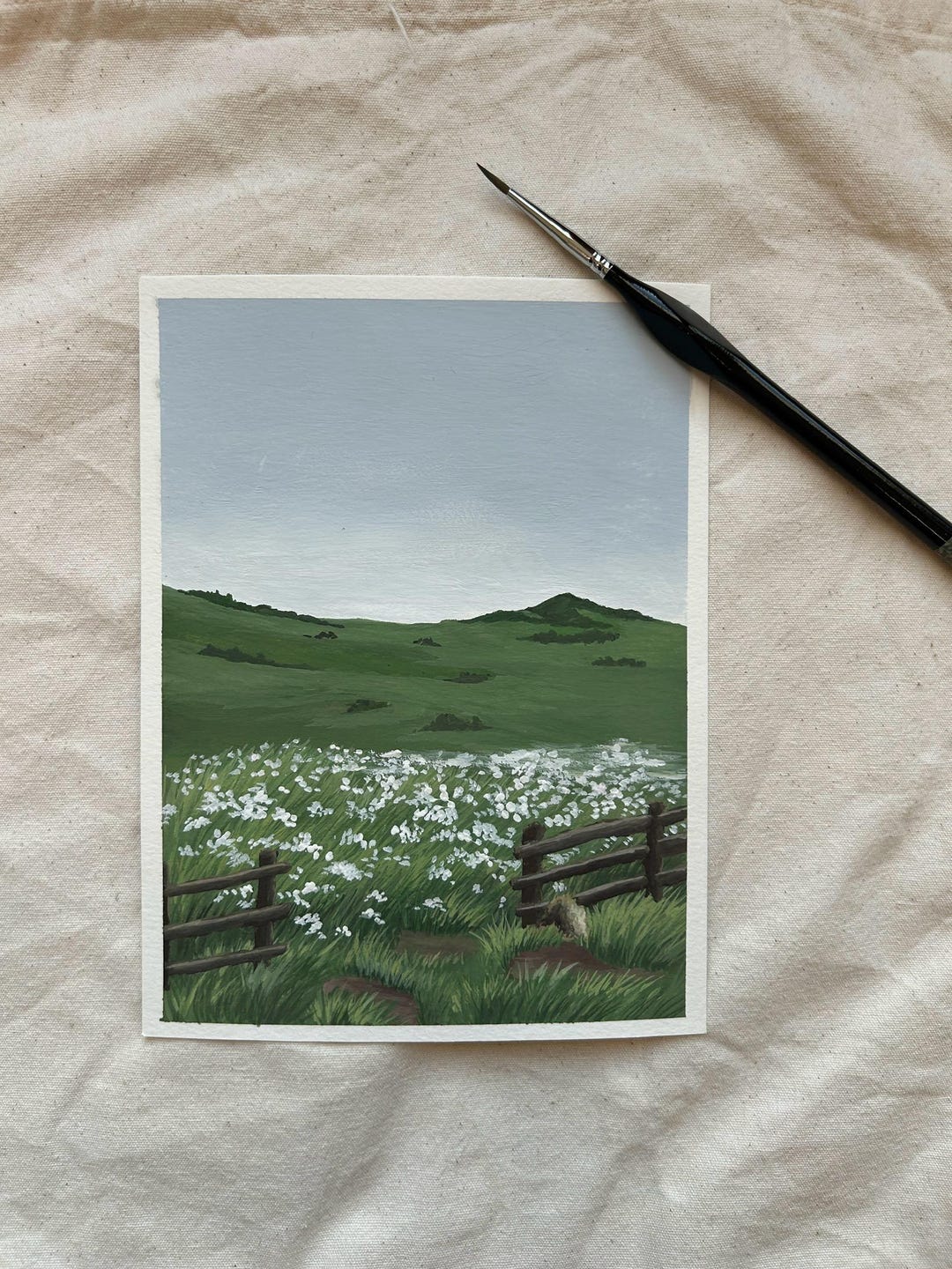 Gouache Pathways Pathway | Original Gouache Painting | Wall Decor - Etsy