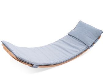 Chill-Set von GAKKER, Matratze (Matte, Liege) und Kissen für Balance Board, 100% Made in EU, Farbe: Sky (Pastel Blue) Wobbelkissen