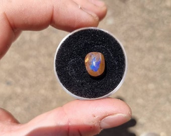 Schöner blauer australischer Boulder Opal Cabachon Edelstein