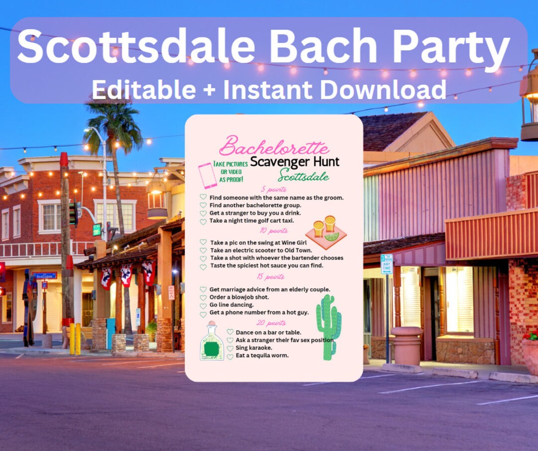 Bachelorette Party Scavenger Hunt in Scottsdale Arizona