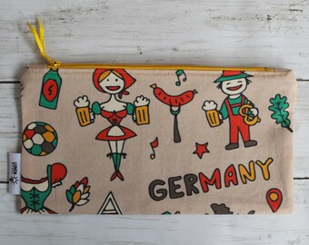 German icons pencil case or pouch