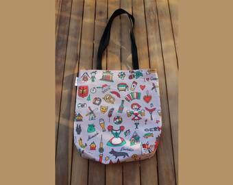 German icons tote bag