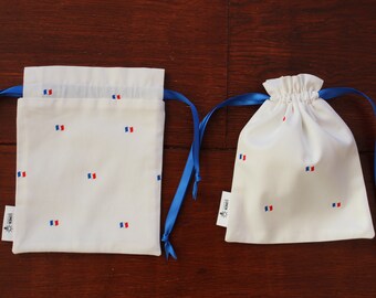 France flags drawstring bag