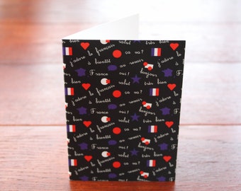 French phrases greetings card or note card