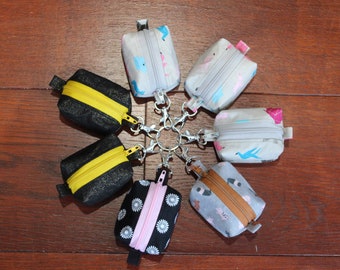 Keyring zip pouch