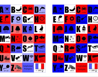 French Alphabet Posters to download and print