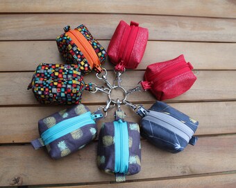 Keyring zip pouch