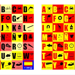 Spanish Alphabet Posters to download and print