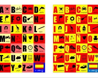 Spanish Alphabet Posters to download and print