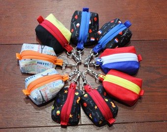 Keyring zip pouch