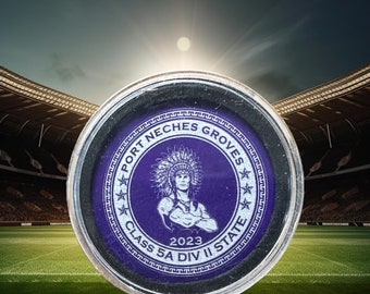 Port Neches Groves 2023 Championship Purple Commemorative coin.