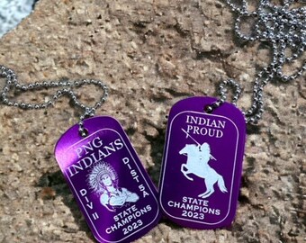 Port Neches Groves 2023 State Championship Dog Tag.
