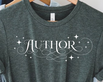 Auteur Chemise Cadeau pour écrivains Lecteurs Rats de bibliothèque Chemise d’écriture