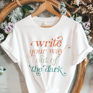 Writer T-Shirt for Author, English Teacher, Librarian, Media Specialist, Novelist, Poet