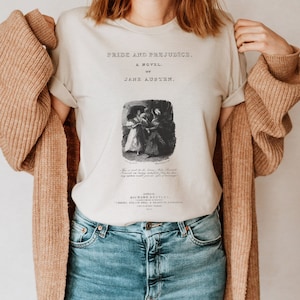 Pride and Prejustice Jane Austen T-Shirt Gift for Reader