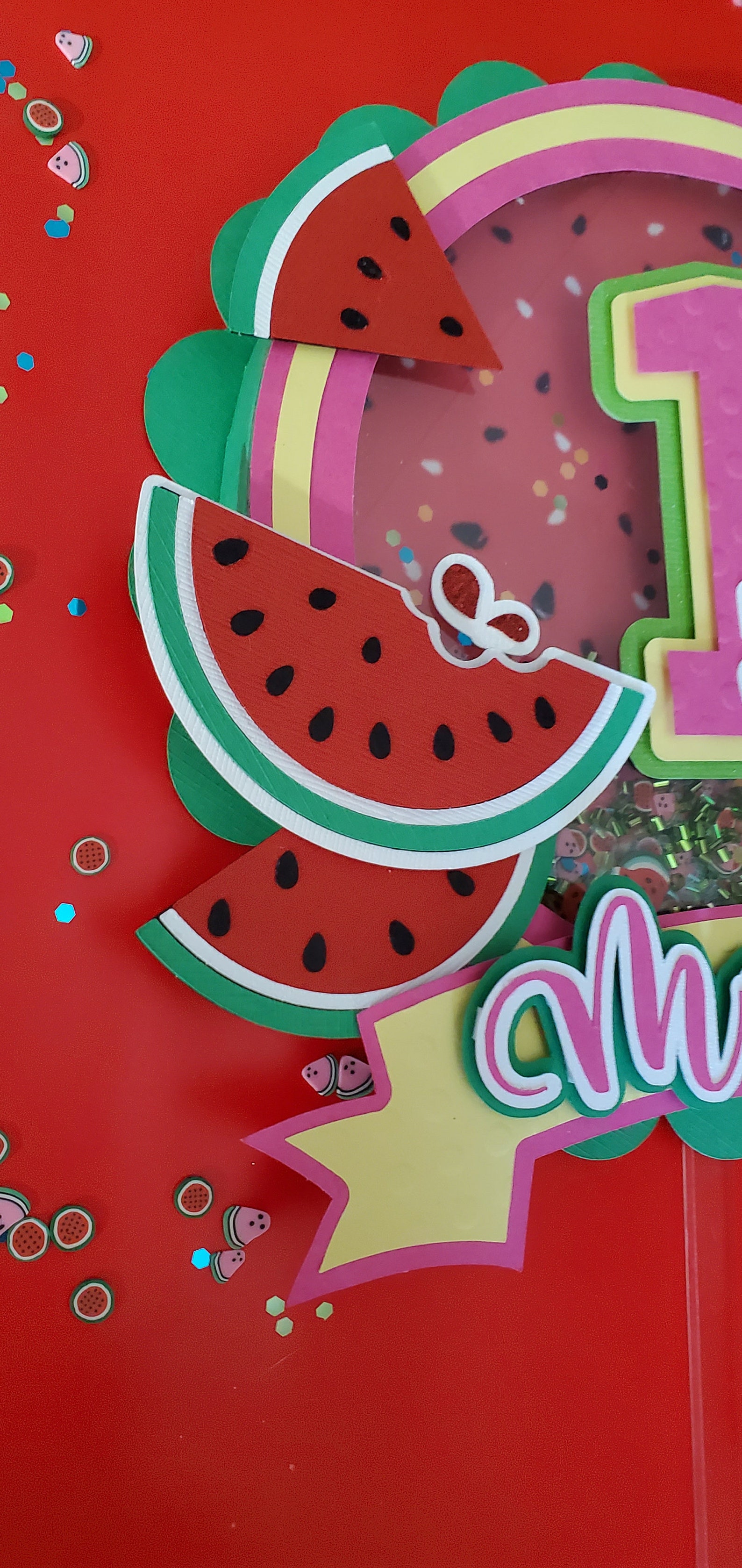 Topper Meilon One in a Melon Cake Topper, One in a Melon Birthday, One in a Melon ...