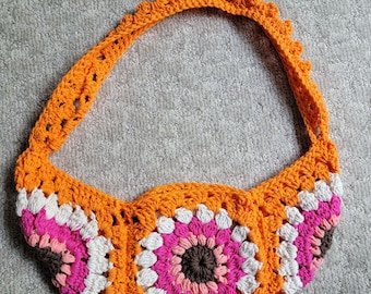 Sunburst Granny Square Crossbody Bum Bag