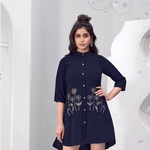 Pink short cheap kurti