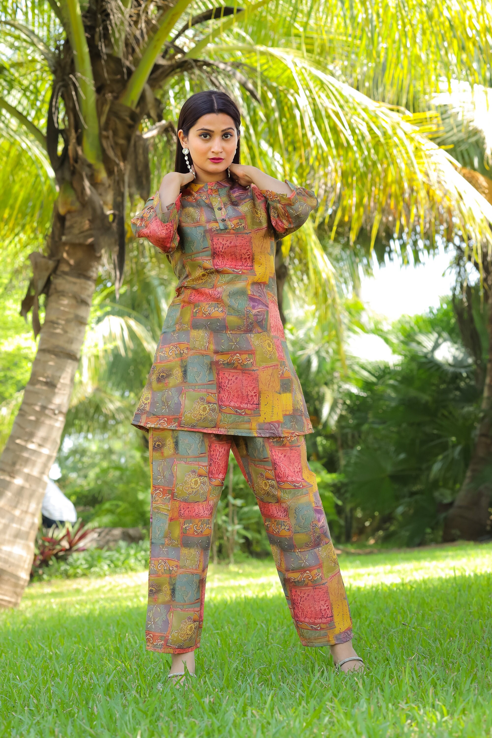 ANOKHI BY KAYA 01 TO 08 SERIES DESIGNER ROMAN SILK PRINTED CO-ORD SETS