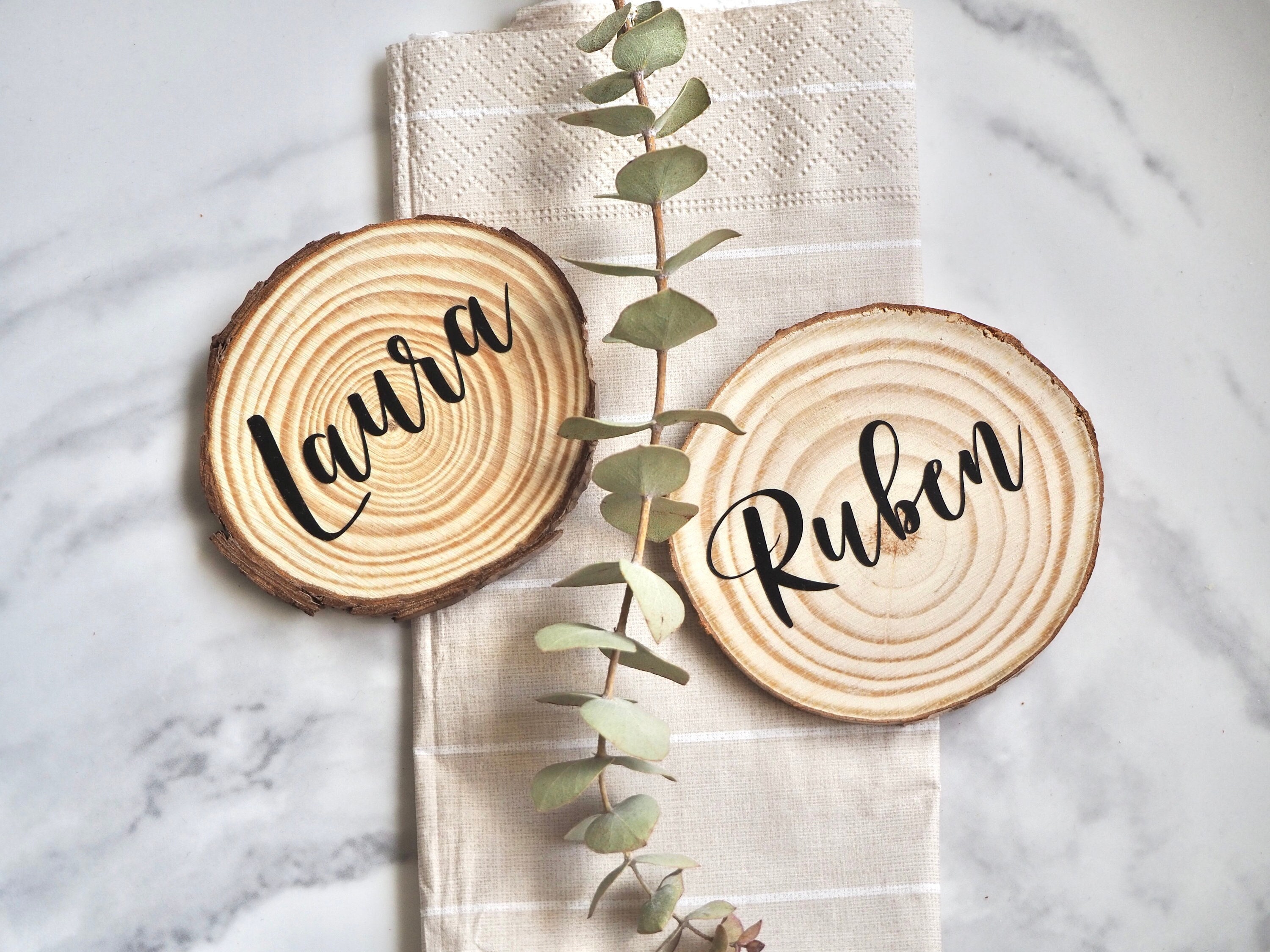 Marcasitios Boda Madera Natural Lettering Hand Painted Gift Guests Wedding  Setting Seating Table Plan Wood Guest Favors 