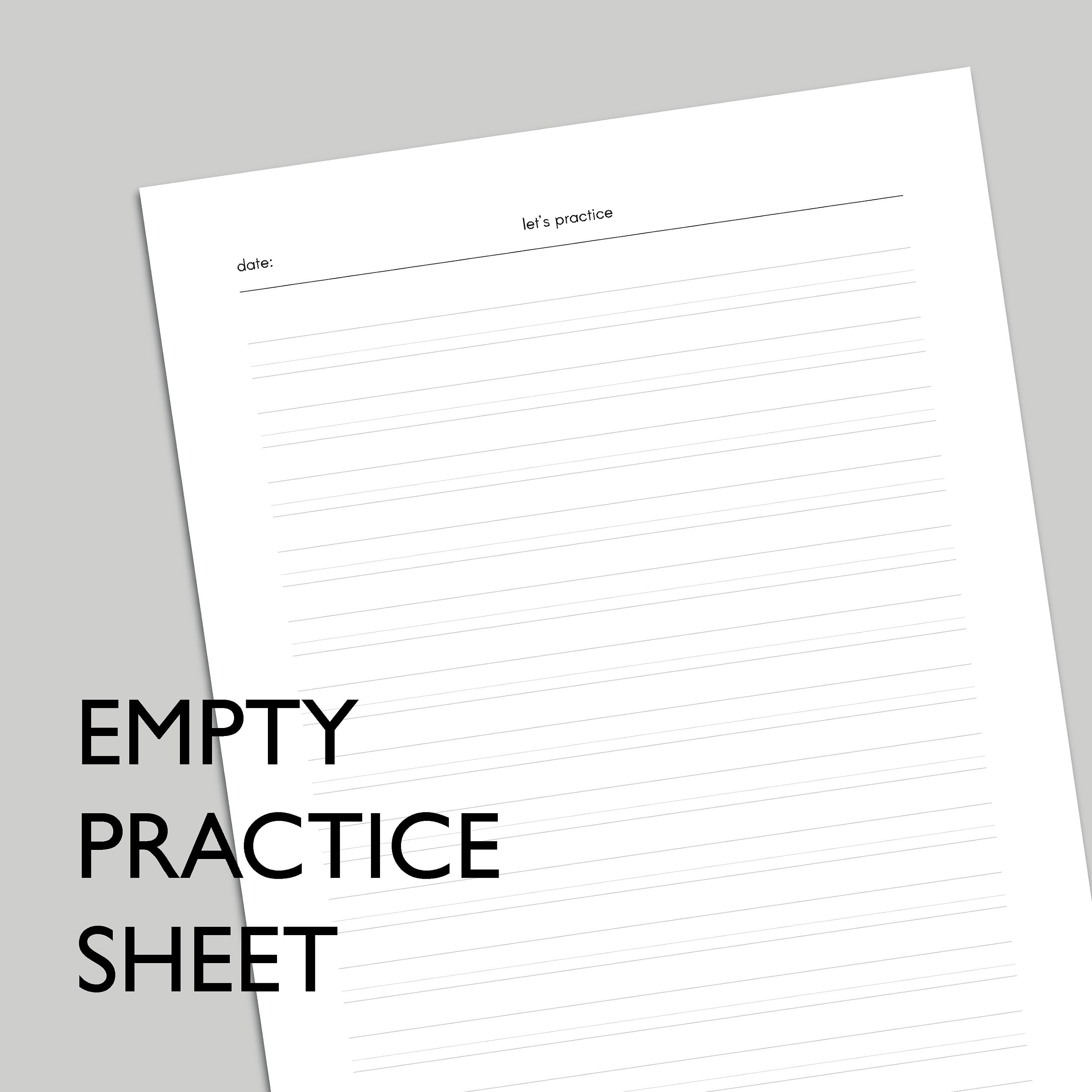 Cursive Handwriting Practice Sheets - 20 Page Neat Handwriting Guide ...