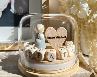 Personalised Godfather & Godchild Gift | Christening Keepsake Dome | Special Baptism Present | Will You Be My