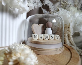 Mum/Nanna - Customizable Miniature Mother's Day Globe - Pick your Wording, Colouring and Skin tones